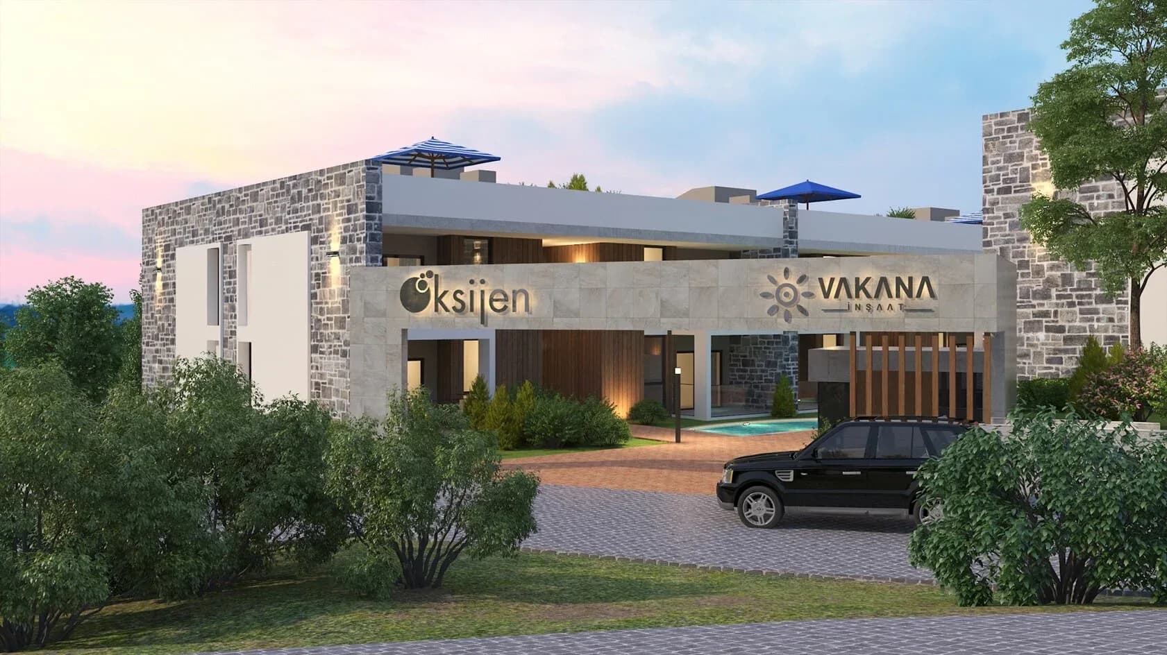 Okisjen, Kuşadası — dış cephe görselleştirmesi · 4. görsel