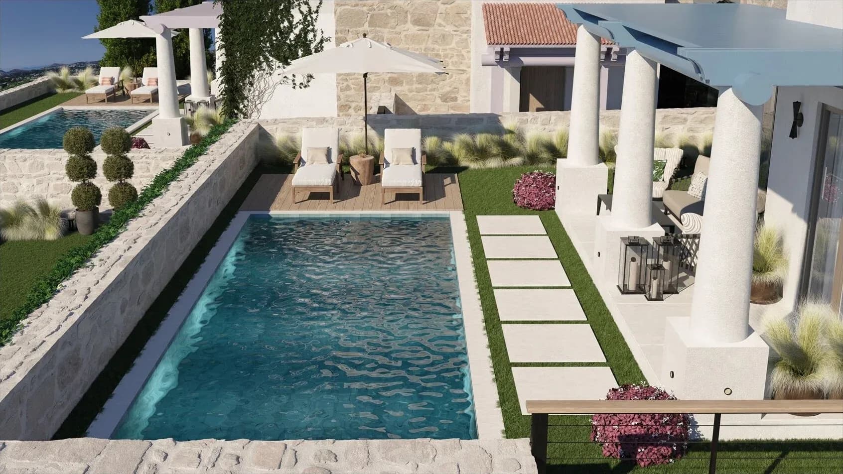 Oxalis Kadıkalesi, Bodrum — dış cephe görselleştirmesi · 4. görsel