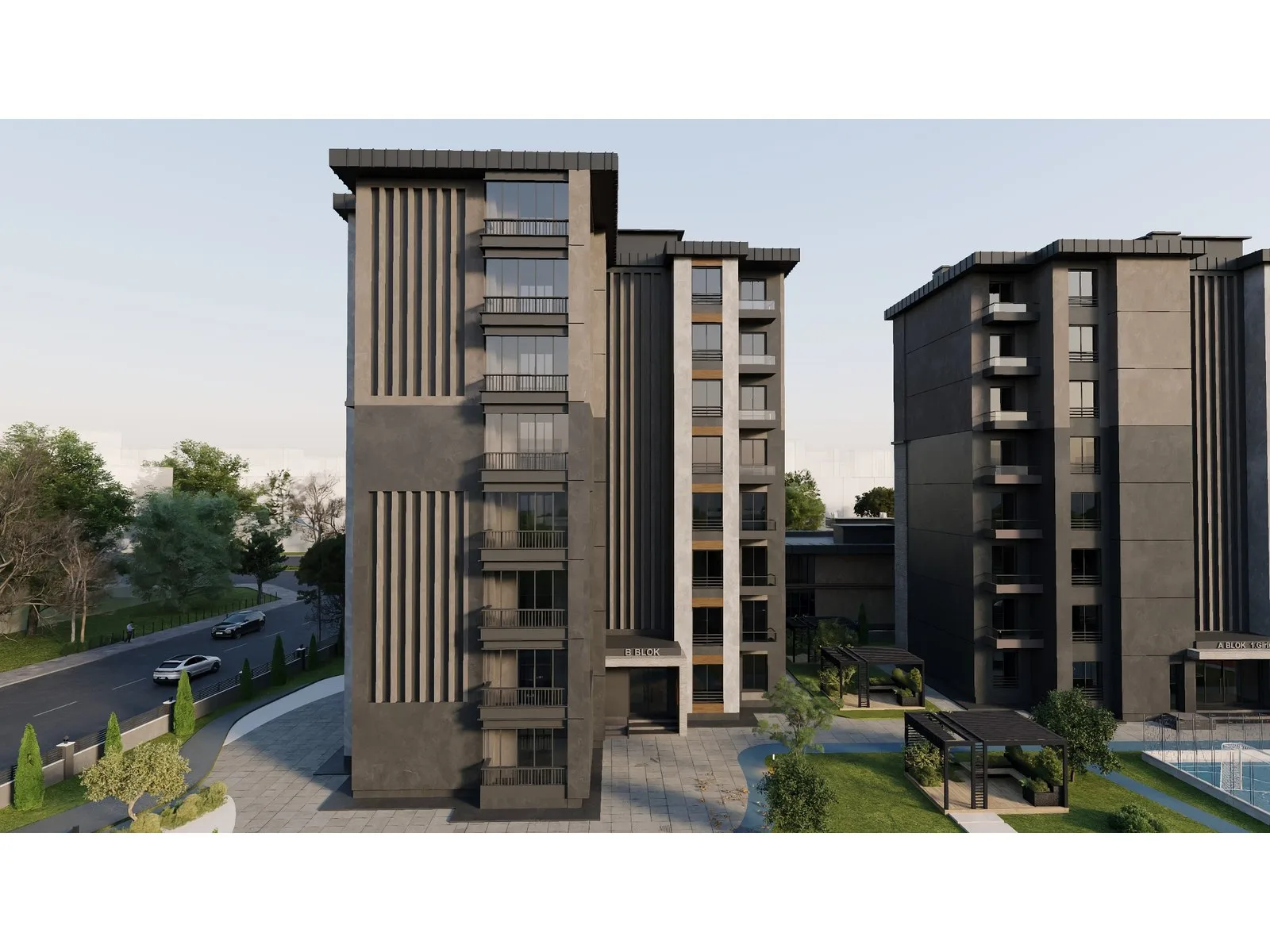Platinum Park Konutları, Selçuklu — dış cephe görselleştirmesi · 2. görsel