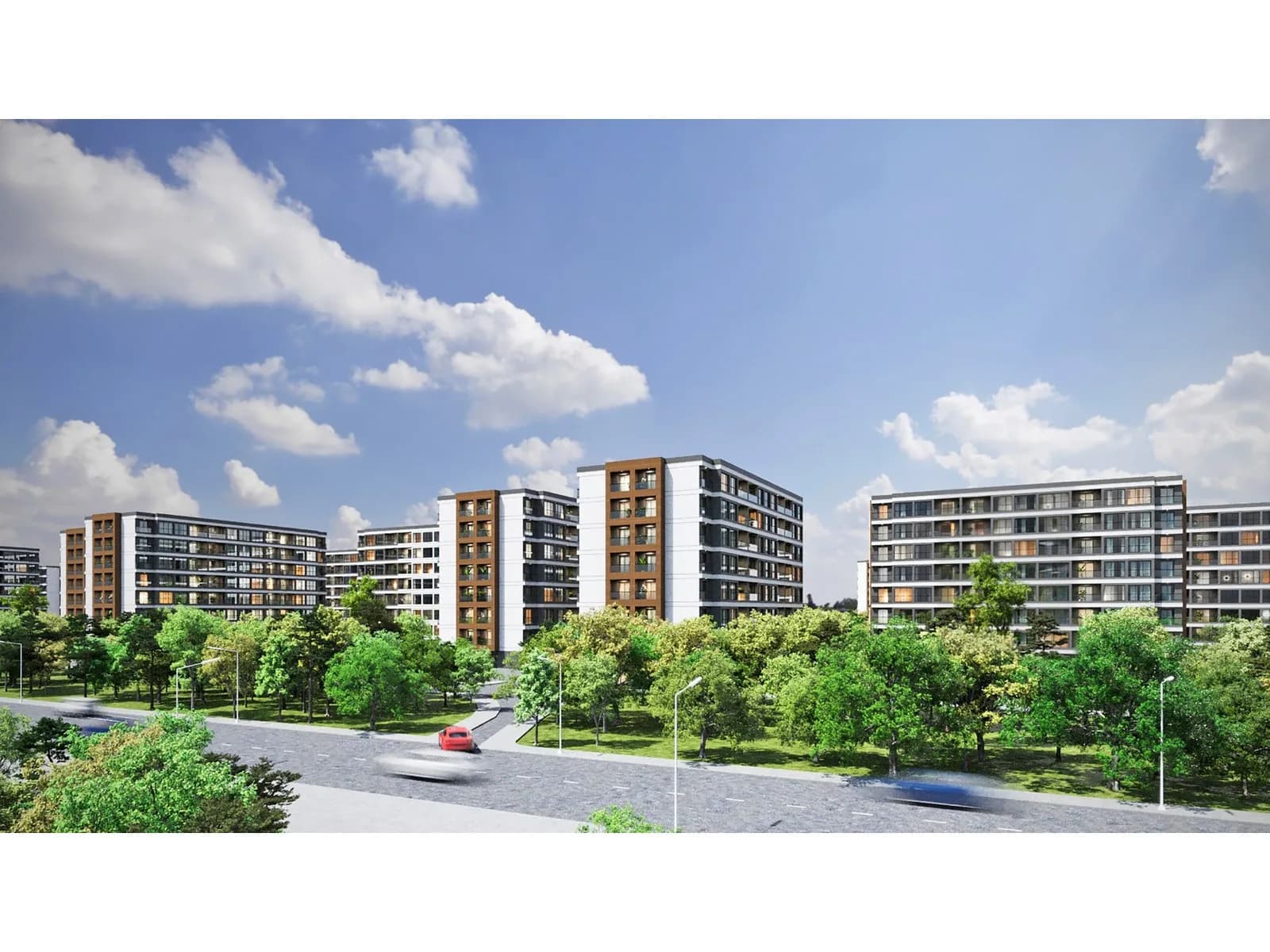 Prestij Koru, Osmangazi — dış cephe görselleştirmesi