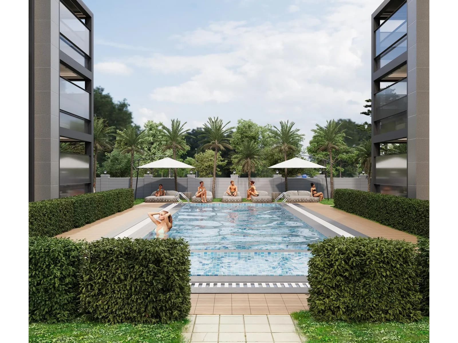 River House, Serik — dış cephe görselleştirmesi · 4. görsel