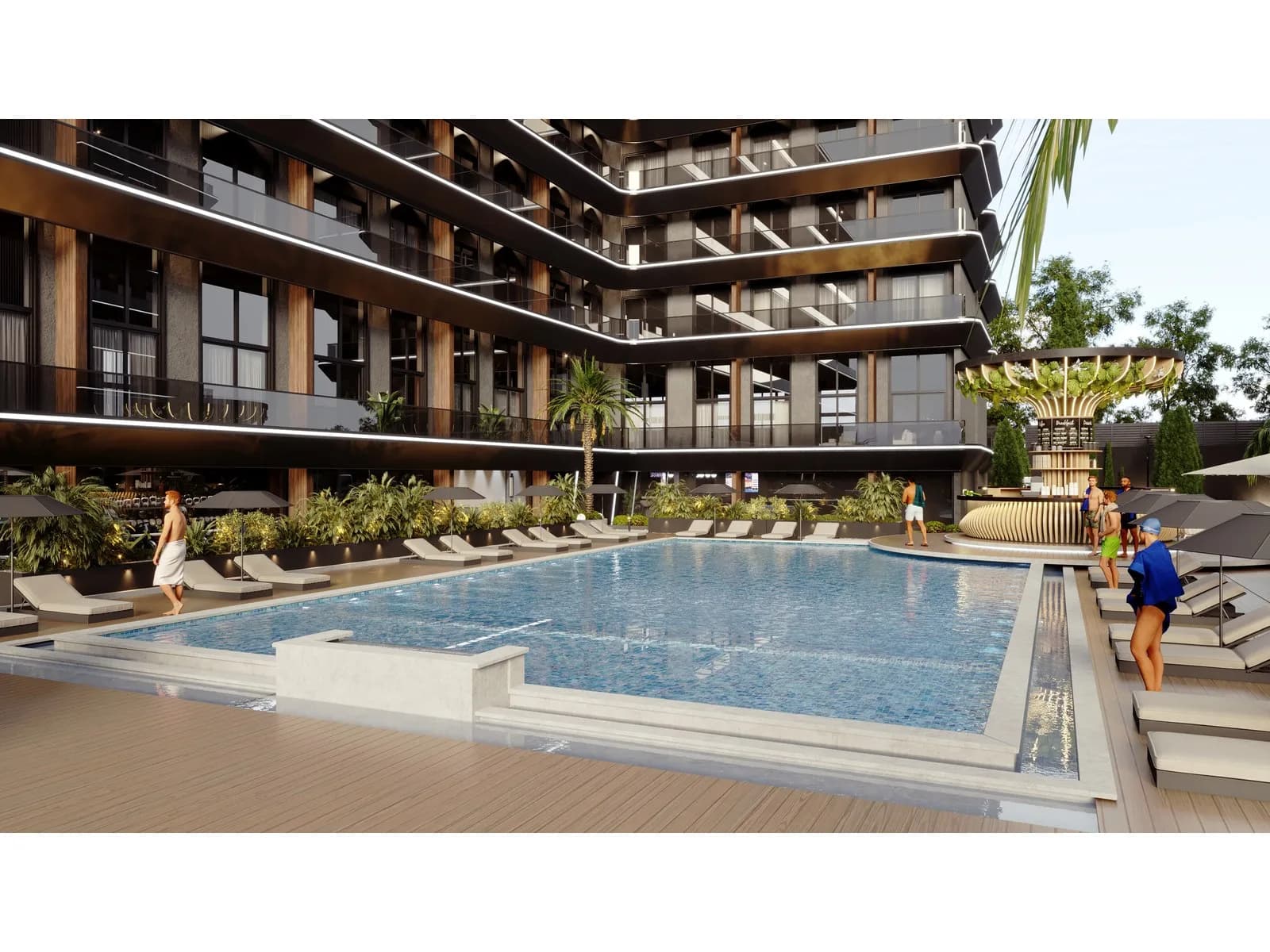 SAY-INN Residence, Çiğli — dış cephe görselleştirmesi · 2. görsel