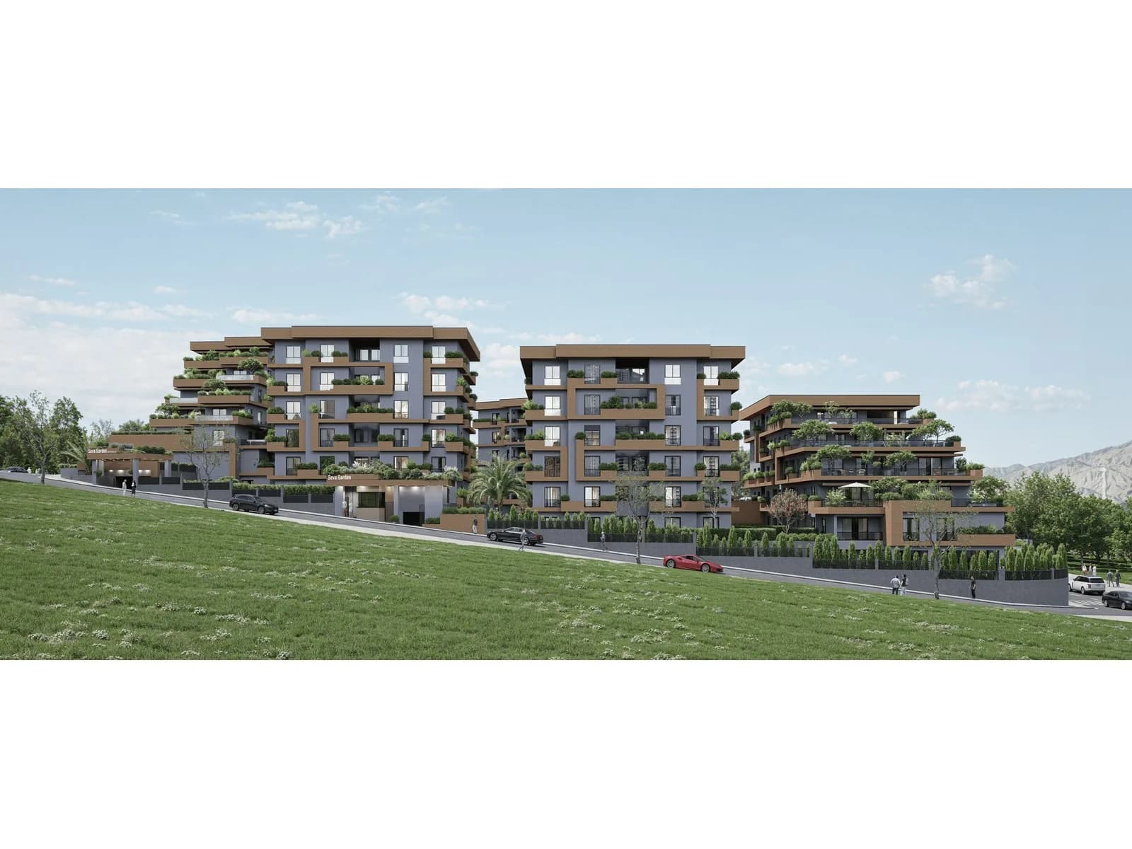 Seva Garden, Nilüfer — dış cephe görselleştirmesi · 3. görsel