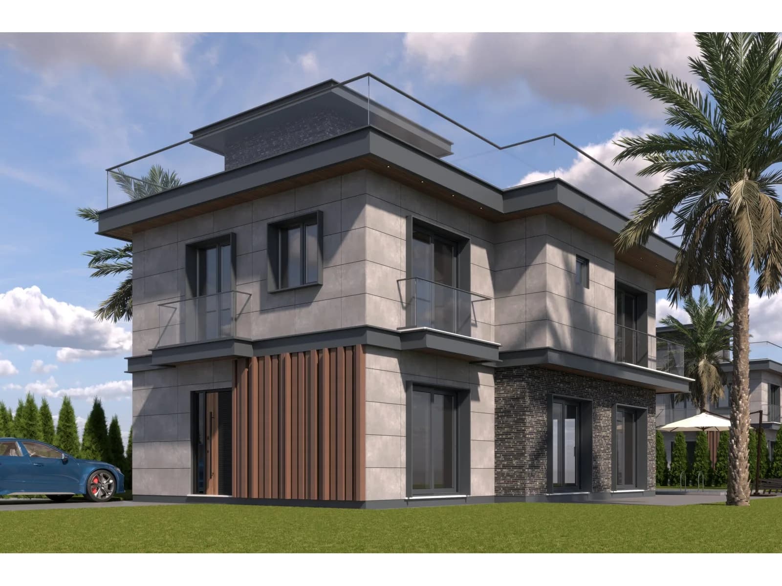 Silivri Marina Villaları, Silivri — dış cephe görselleştirmesi · 3. görsel