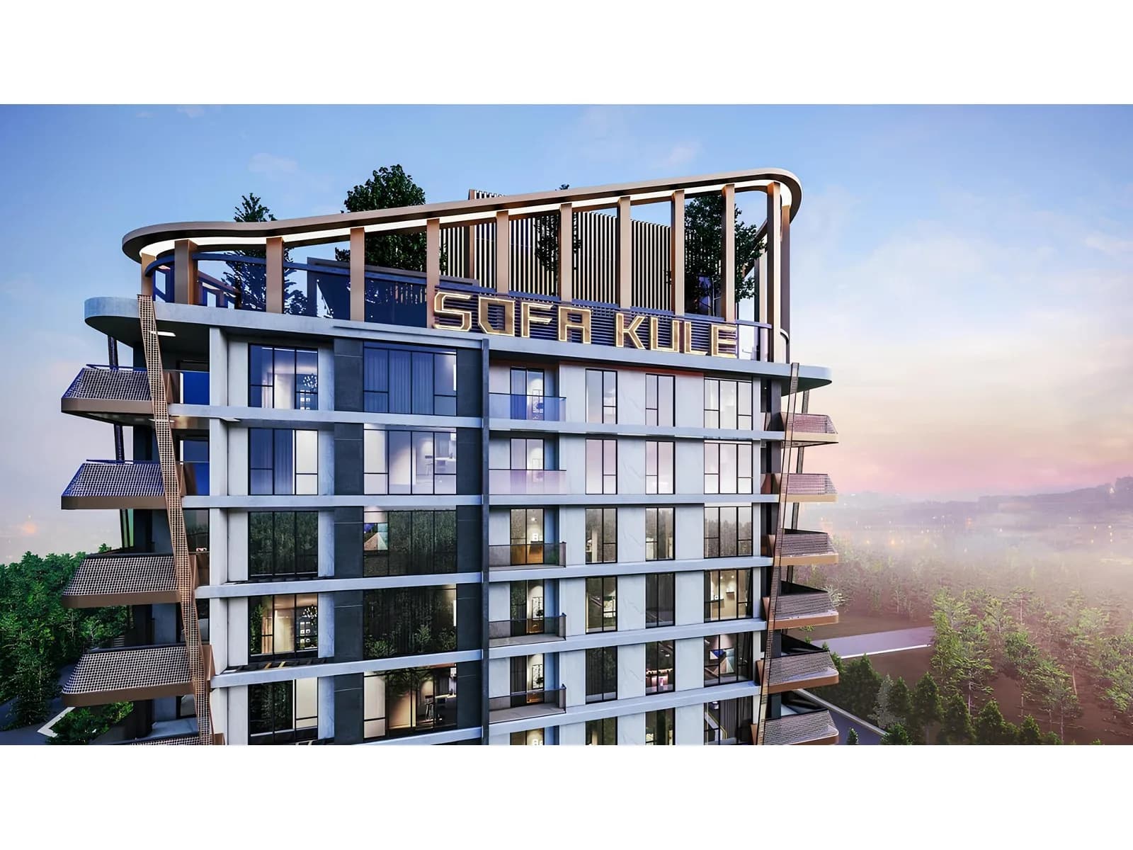 Sofa Kule, Keçiören — dış cephe görselleştirmesi · 2. görsel