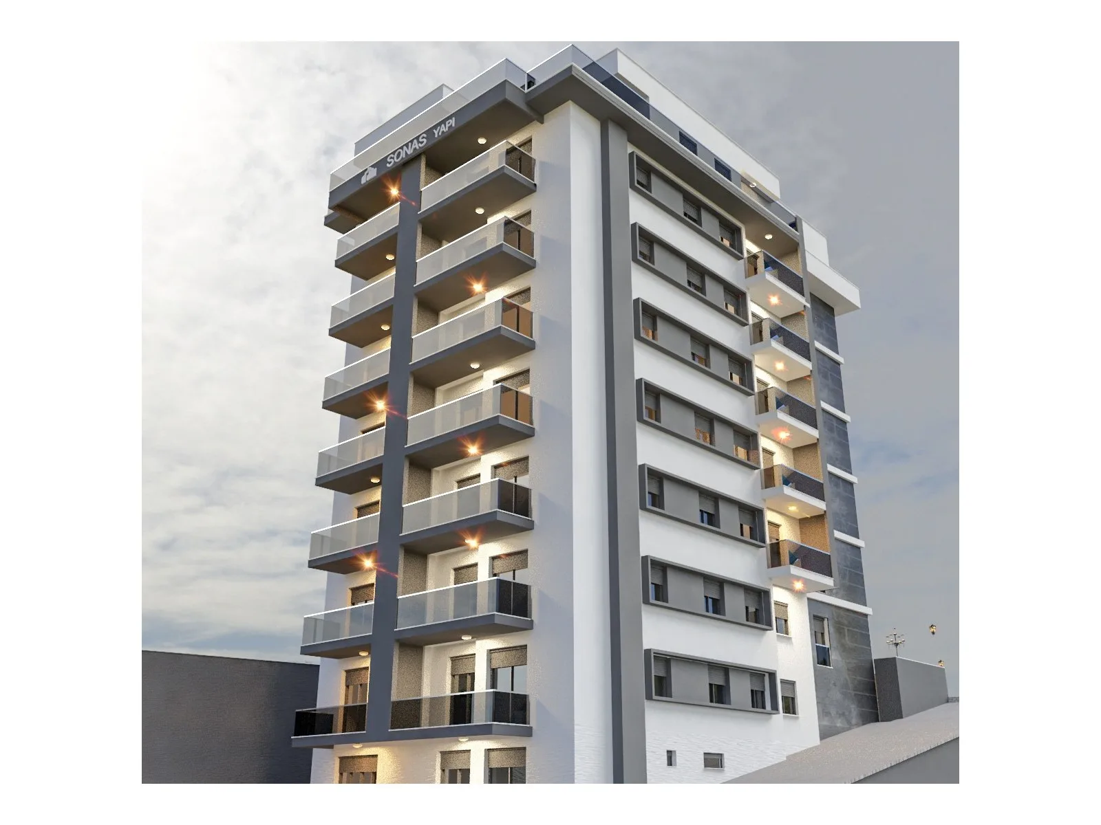 Sonas Panorama, Çiğli — dış cephe görselleştirmesi · 2. görsel