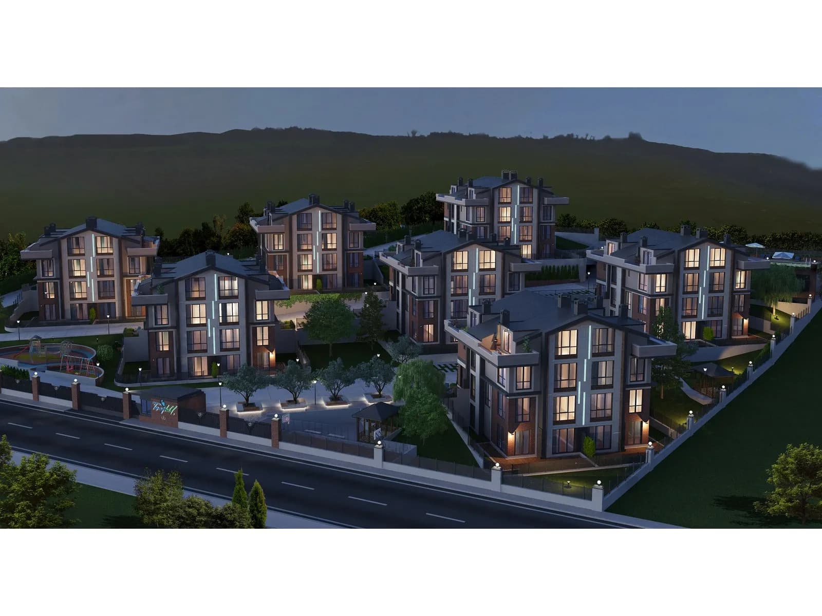Teraphill 15, Şile — dış cephe görselleştirmesi