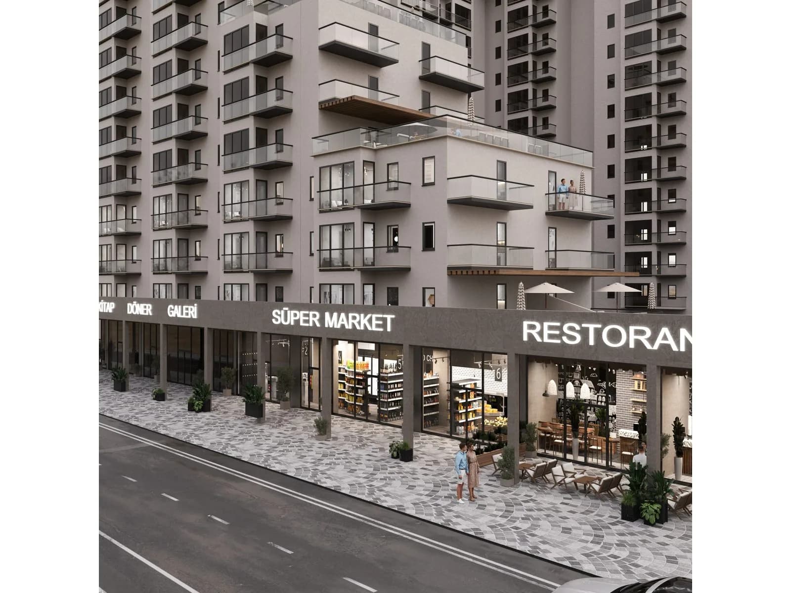 TREND SANCAKTEPE Rezidans & AVM, Sancaktepe — dış cephe görselleştirmesi · 5. görsel