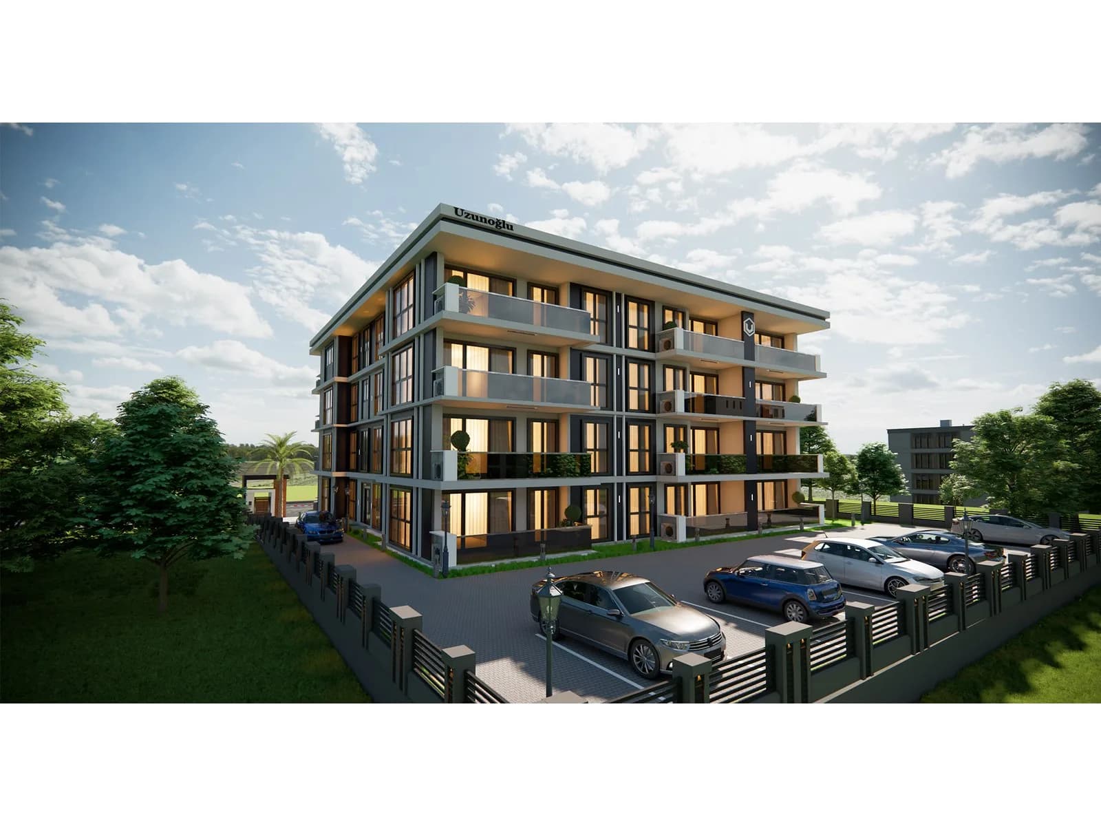 Uzun Premium 4, Çorlu — dış cephe görselleştirmesi
