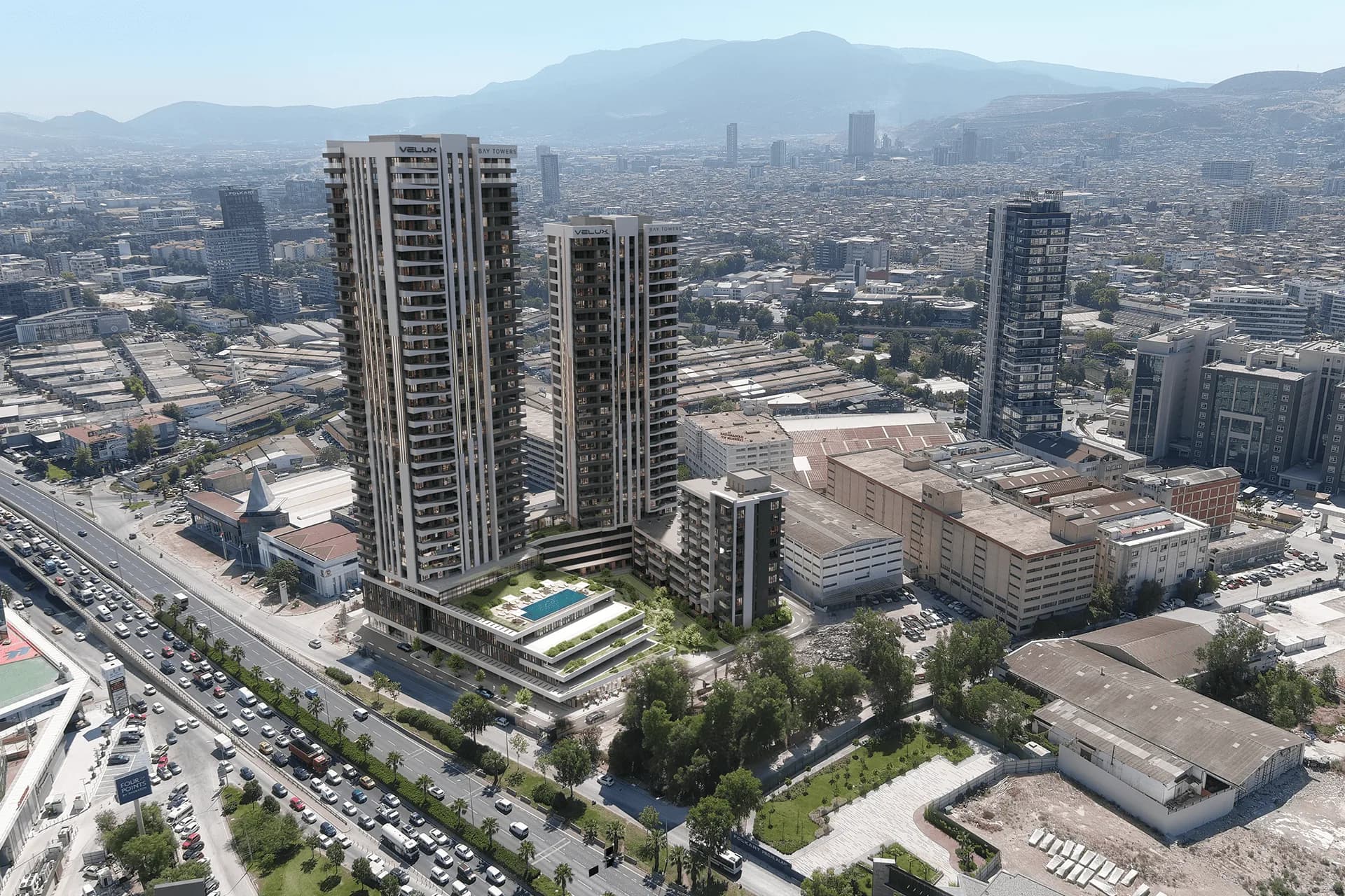 Velux Bay Towers, Konak — dış cephe görselleştirmesi · 4. görsel