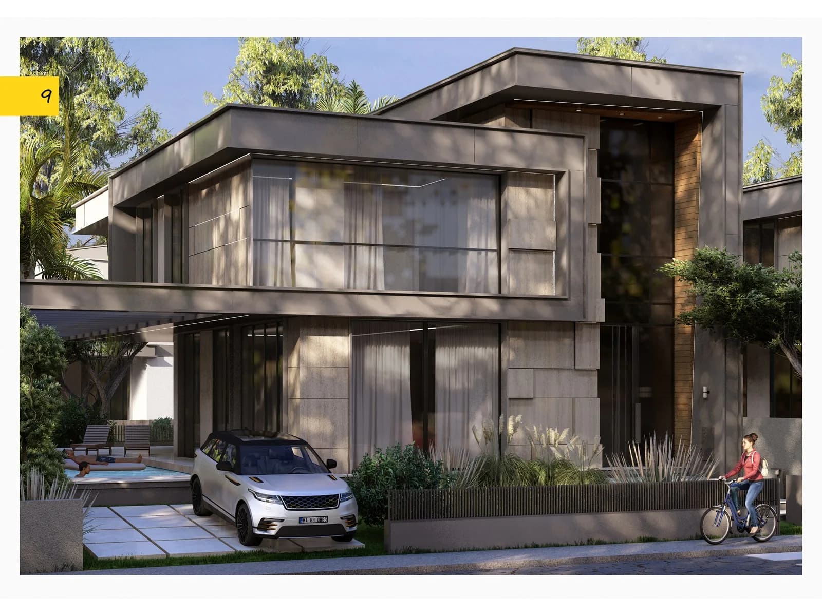 Villa Doğa Bursa, İnegöl — dış cephe görselleştirmesi · 3. görsel