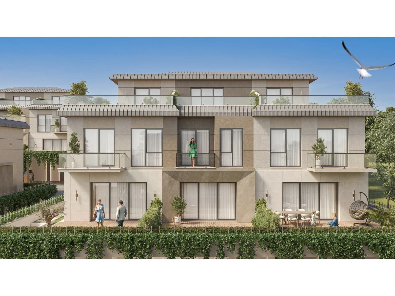 Villa Royal, Başakşehir — dış cephe görselleştirmesi