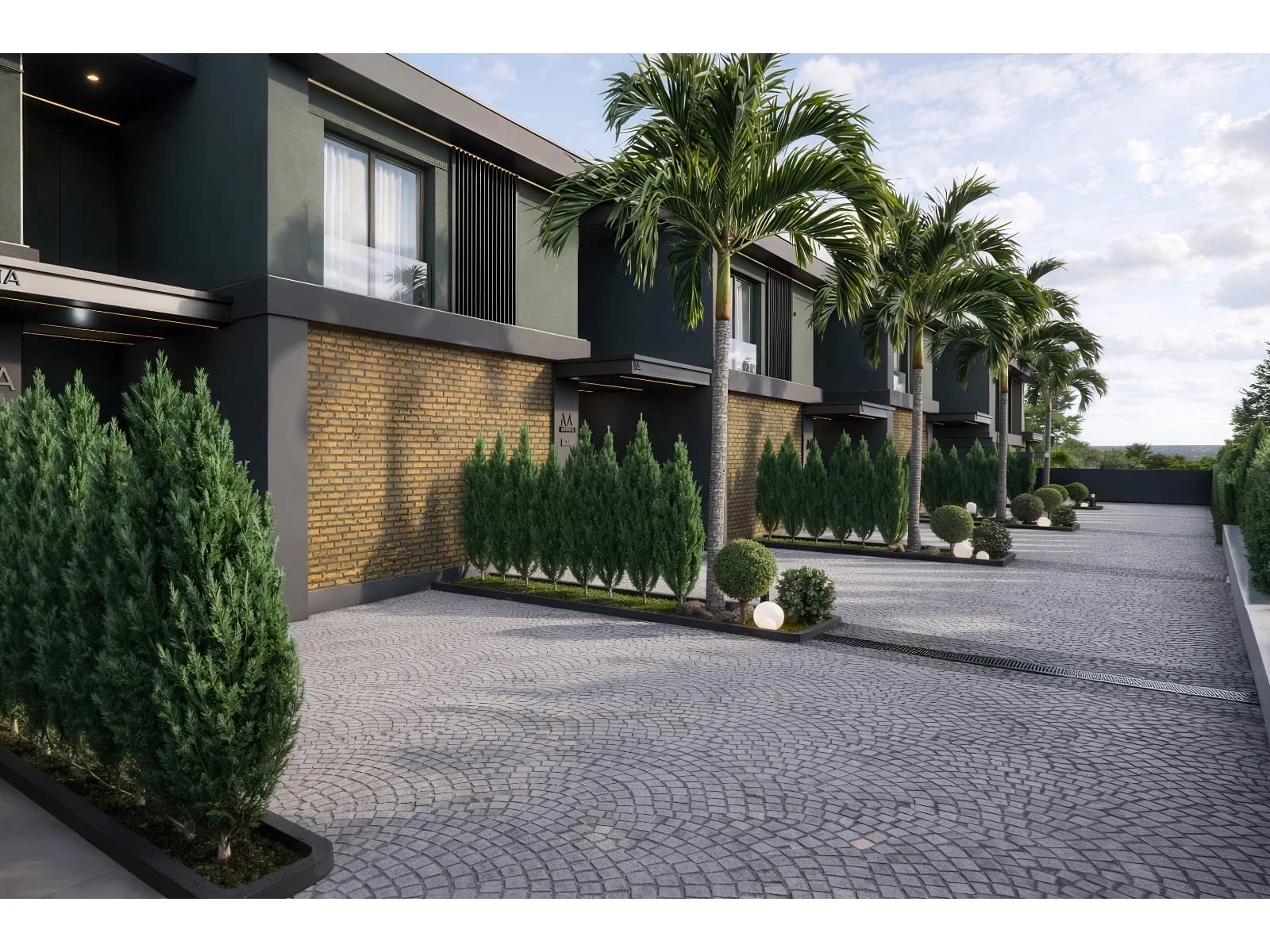 Villa Seva Özlüce, Nilüfer — dış cephe görselleştirmesi · 3. görsel