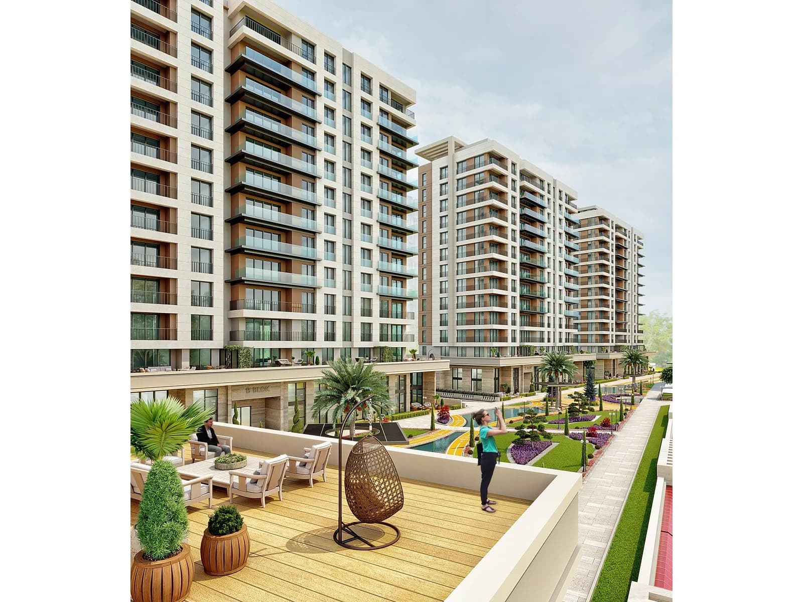 Yaşam Marina, Beylikdüzü — dış cephe görselleştirmesi · 4. görsel