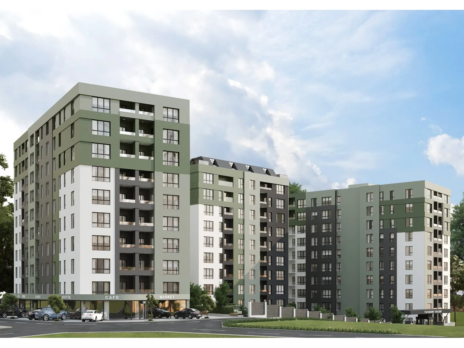 YayaKent Evleri, Pendik — dış cephe görselleştirmesi · 3. görsel
