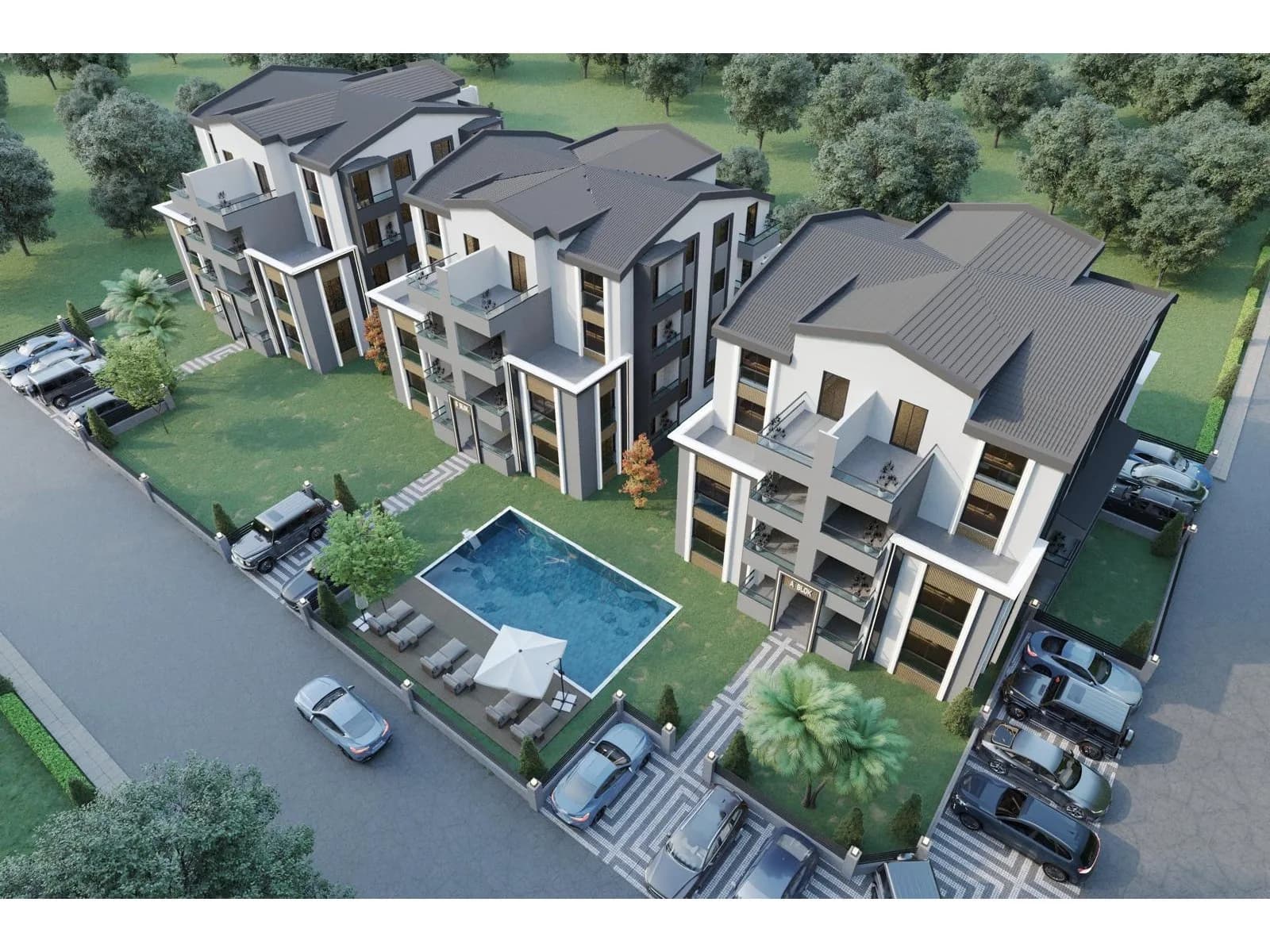 Yeşilvadi Sitesi, Kartepe — dış cephe görselleştirmesi · 4. görsel