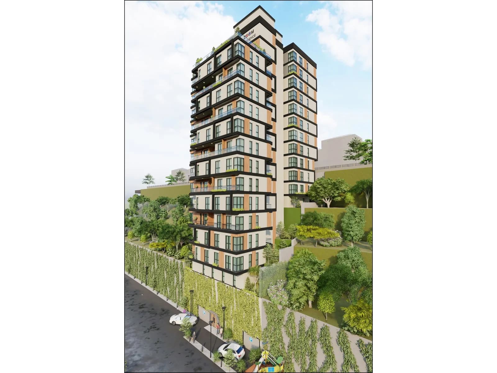 Zoom Residence, Kağıthane — dış cephe görselleştirmesi · 2. görsel